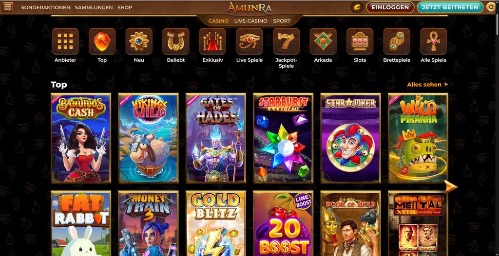 Casino online AmunRa